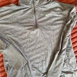 Nike Dri-FIT Gray Running Pullover
